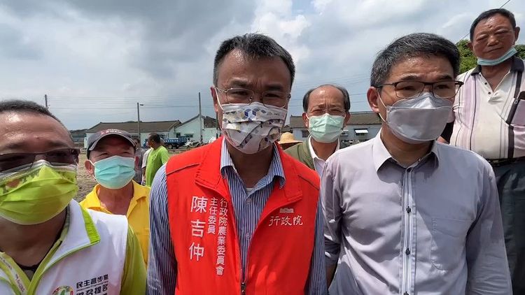 陳吉仲近期多次南下雲林會勘，大力關注雲林農業產銷發展。魏嘉良攝