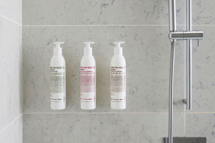 MALIN + GOETZ為全球艾美酒店獨家設計植物系列的沐浴用品。台北寒舍艾美酒店提供