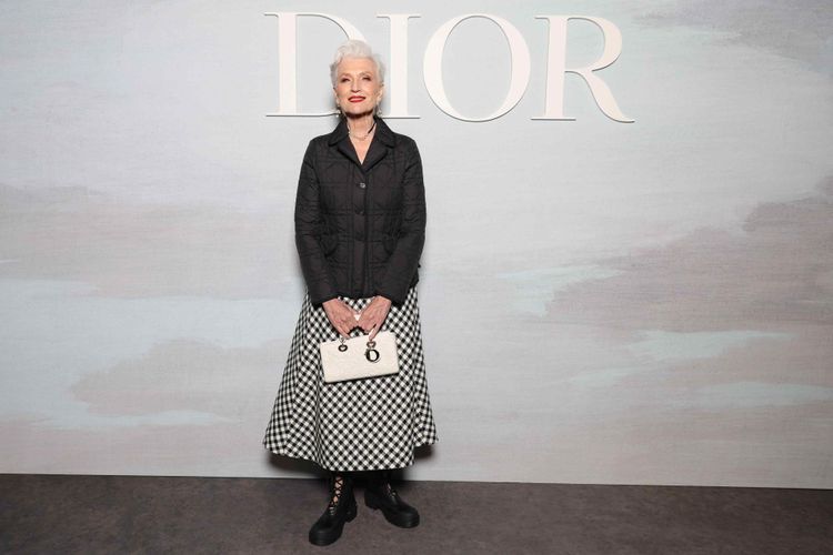 電動車大廠特斯拉執行長馬斯克的母親Maye Musk出席看秀。品牌提供