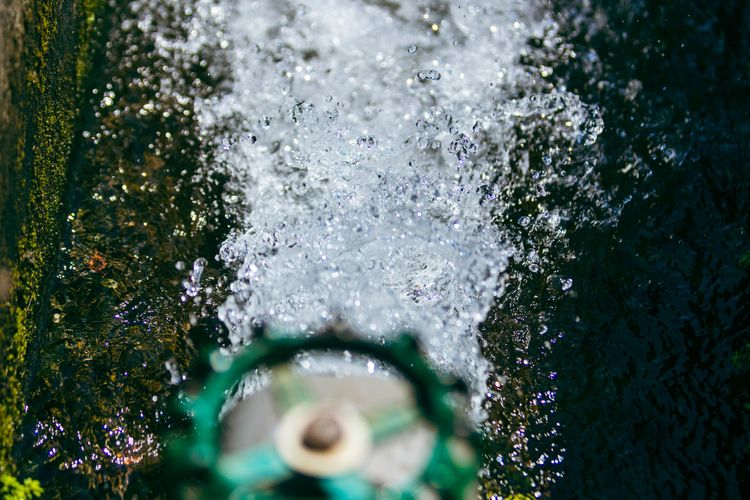 農田水利署所設立的水井，目前並無缺水情況發生。古和純攝