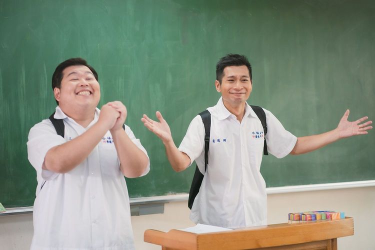 山豬（左）和逸祥許願未來在劇中能有另一半。TVBS提供