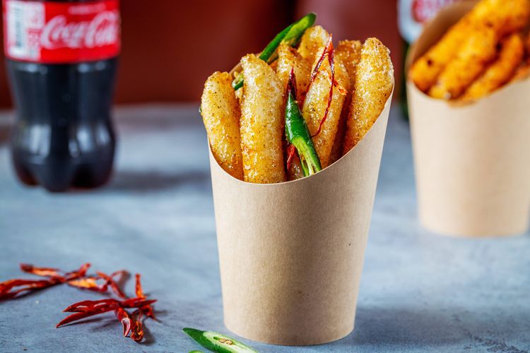 Zac Zag 一楽炸雞醬蒜韓國年糕。業者提供