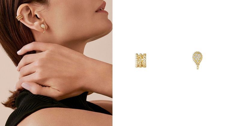 BOUCHERON Serpent Bohème系列不對稱耳夾，9萬2500元。翻攝BOUCHERON官網