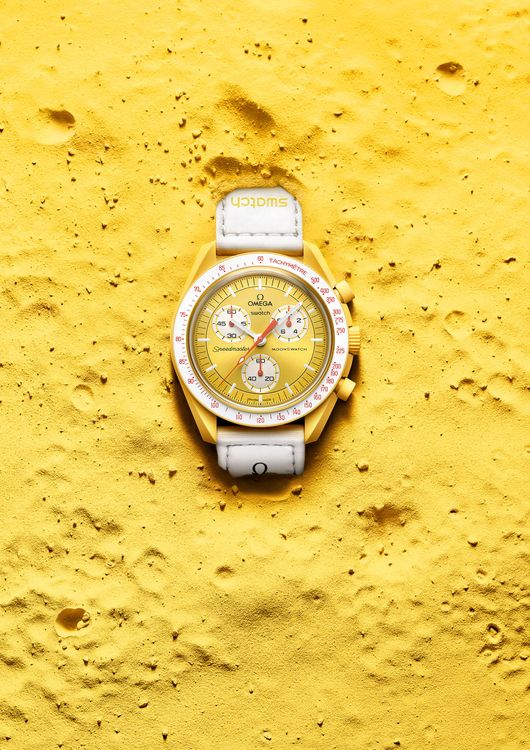 Swatch Bioceramic MoonSwatc系列Mission to the Sun腕錶，7900元。品牌提供