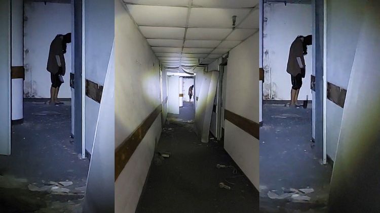 晚安小雞在直播中稱有流浪漢持刀。取自臉書粉專晚安小雞