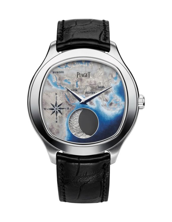 Polo Emperador 18K白金大月相琺瑯工藝錶，限量8只，389萬元。品牌提供