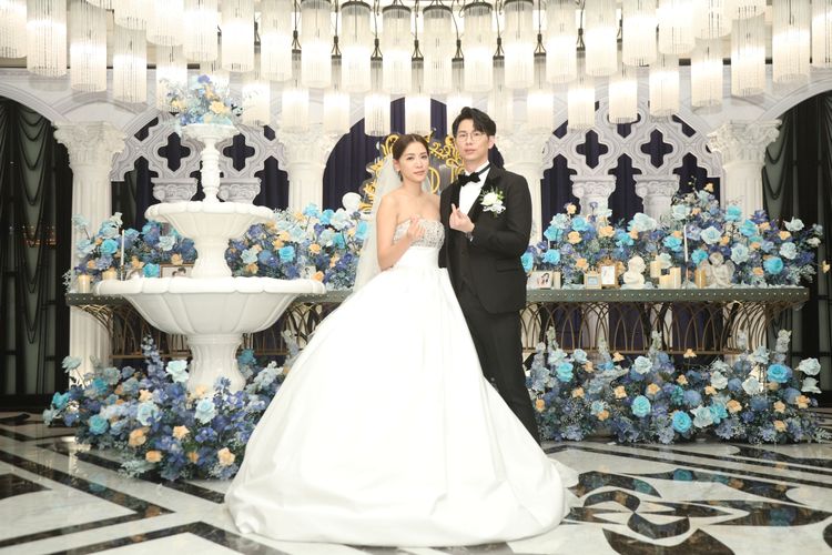 王思平終於補辦辦婚宴。陳明中攝