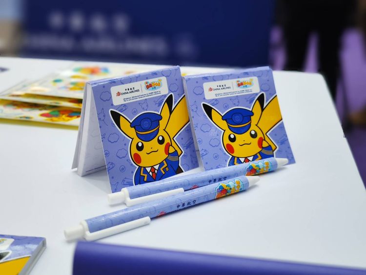 華航與The Pokémon Company合作開發週邊商品。田欣雲攝