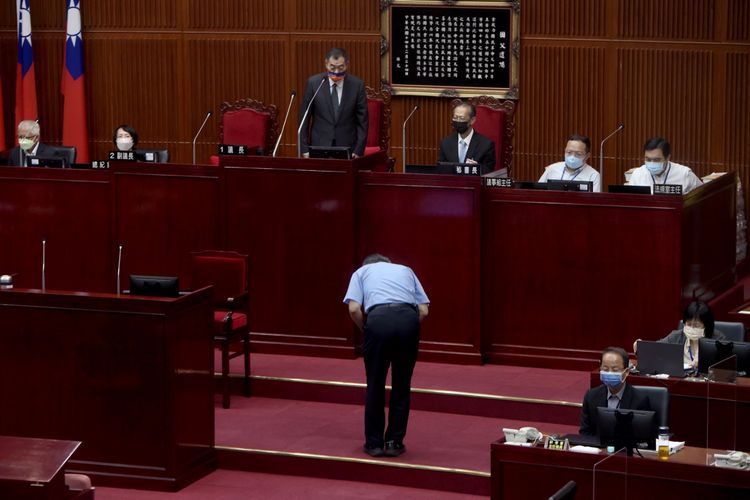 台北市長柯文哲結束任內最後一次市政總質詢。林林攝