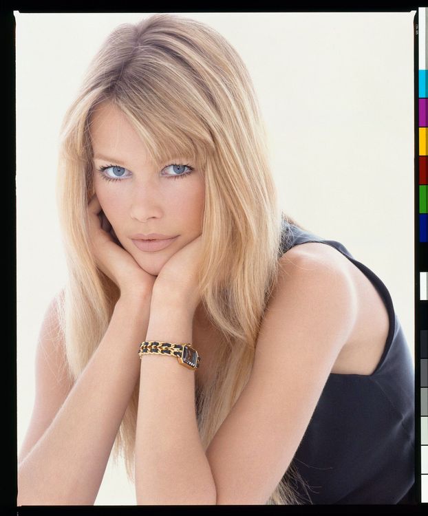 德國超模克勞蒂亞雪佛在1994年為Première腕錶留下經典影像。品牌提供