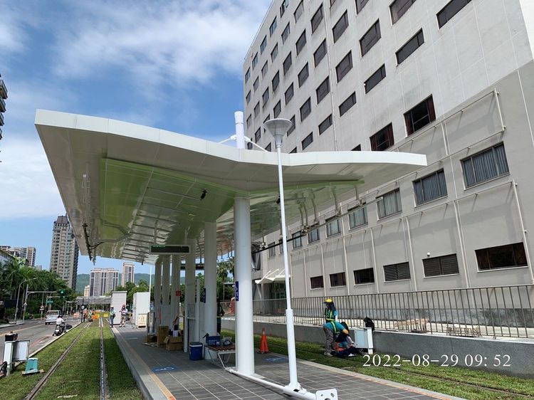 聯合醫院站造型。市府提供