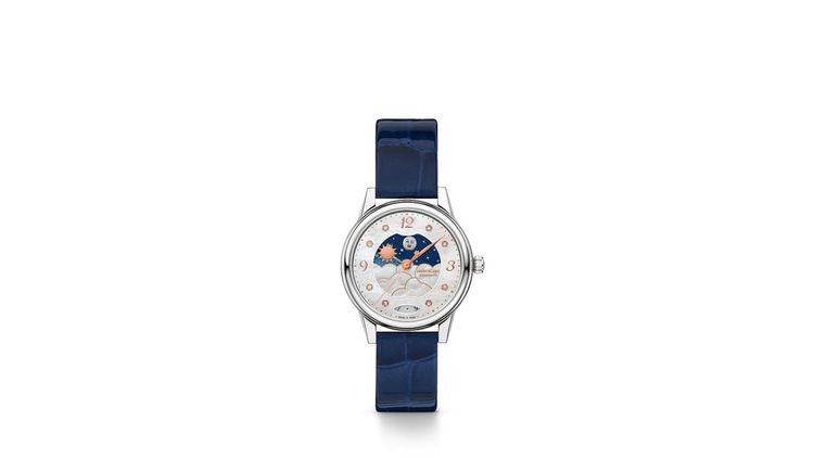 萬寶龍寶曦系列精鋼晝夜顯示自動上鍊腕錶（30mm），12萬9700元。品牌提供