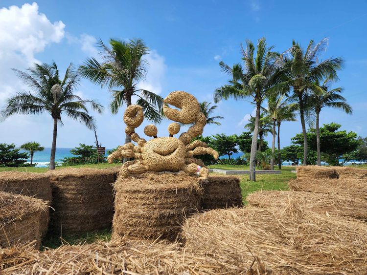 地景藝術有各種可愛造型，相當適合拍照打卡。墾管處提供