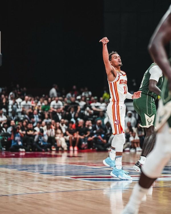 Trae 2 Down In The Deep球鞋以水藍配色表現楊恩在場上的韌性。翻攝traeyoung IG