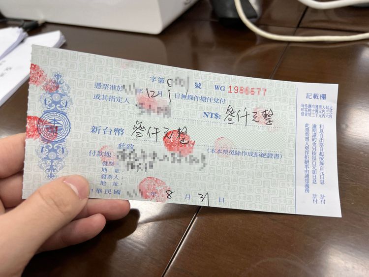 許男最後被逼簽下3000元本票，李男等人才善罷干休。示意圖