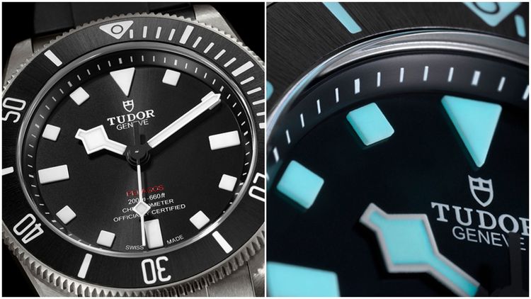 誕生於1969年的標誌性「雪花」指針，也在Pelagos 39錶款中現身，並備有夜光功能。品牌提供