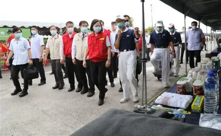 慈濟基金會每年都會參與防災日演練。慈濟提供