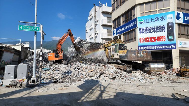 拆除作業已完成大半。黃瑞娟攝