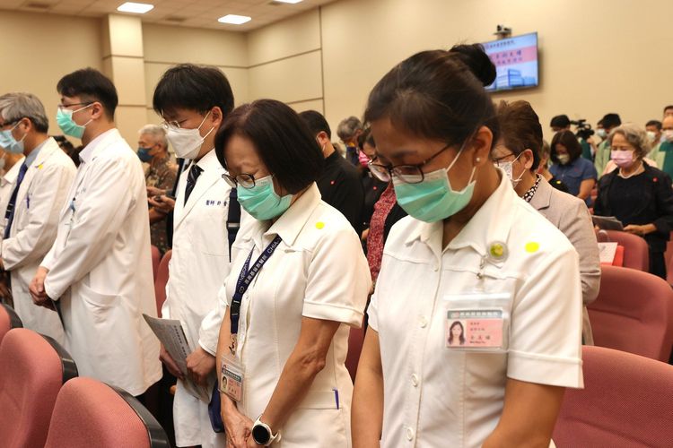 嘉基智慧手術大樓落成啟用，今舉行感恩禮拜儀式。總統府提供