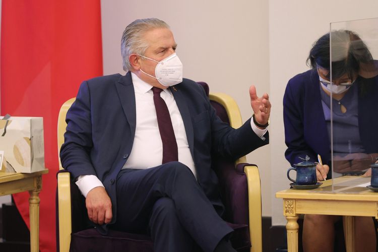 威爾許表示，德國國會通過支持台灣以觀察員身分參與「世界衛生大會」。引自總統府Flicker