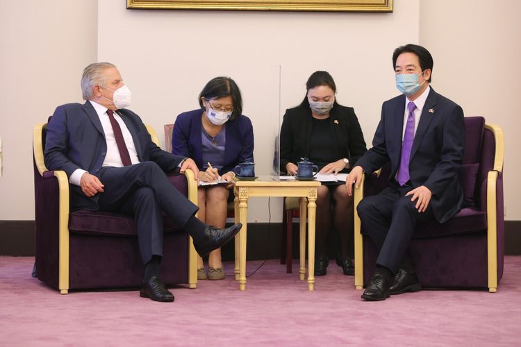 威爾許表示台灣半導體產業對德國數位化合作助益匪淺。引自總統府Flicker