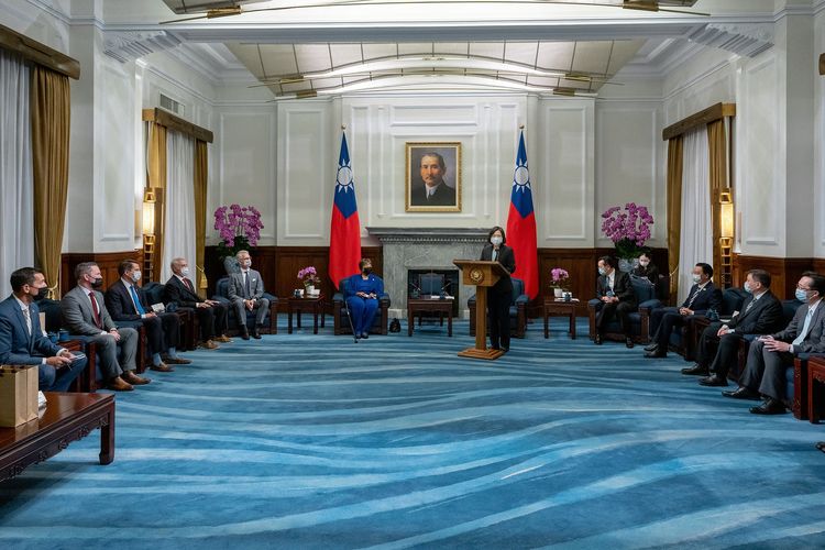 今年已有8個美國國會議員訪問團來訪台灣。總統府提供