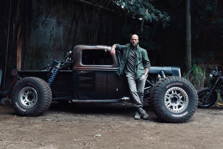 英國動作影星傑森史坦森近期電影劇照。翻攝自傑森史坦森IG