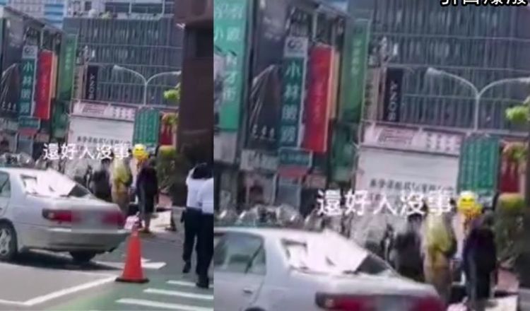 軒嵐諾還沒到台灣，昨日下午台中就已經颳起超強風。引自爆廢公社