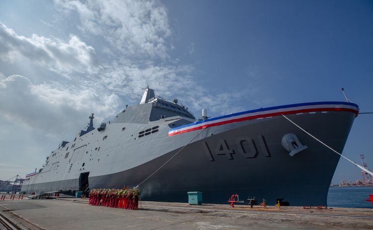 玉山軍艦。總統府提供