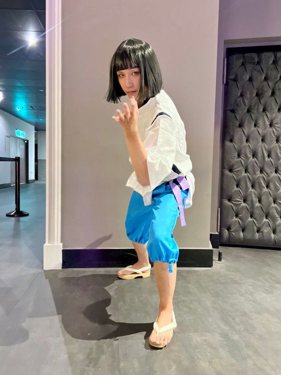 《神隱少女》粉絲變裝成白龍，帥氣十足。甲上娛樂提供