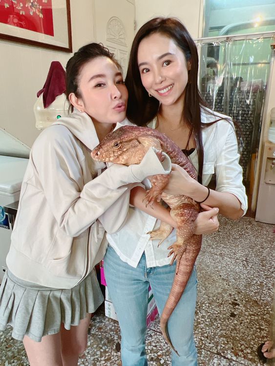 許維恩（左）和康茵茵。維恩原創提供