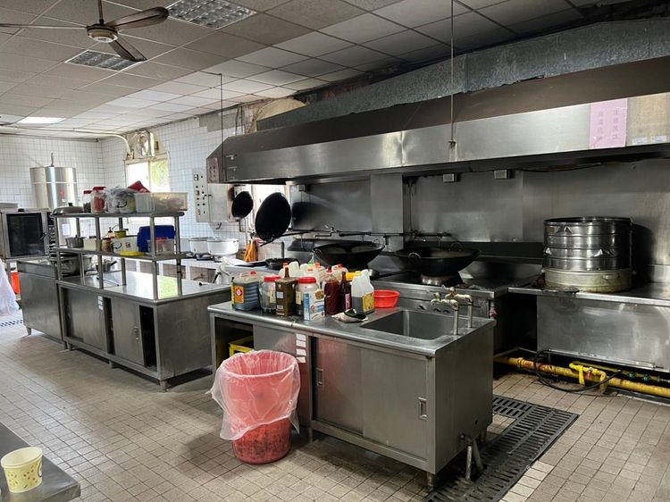 員訓中心廚房。台鐵提供