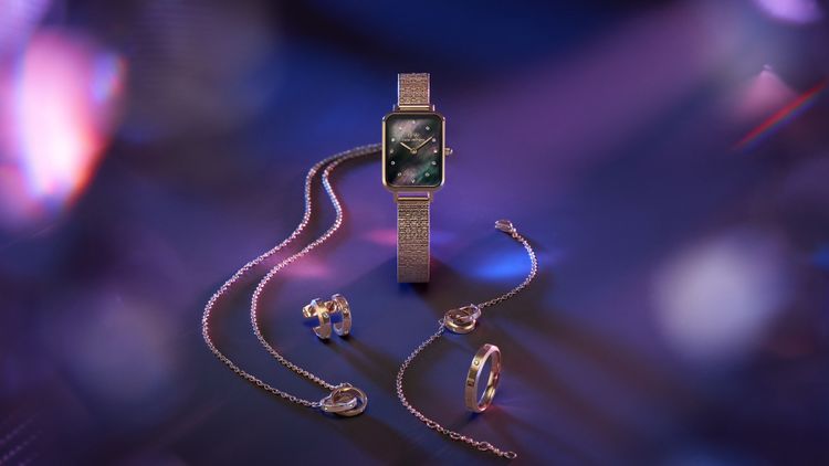 The Lumine Collection閃耀系列飾品在各種首飾上加入水晶點綴。品牌提供