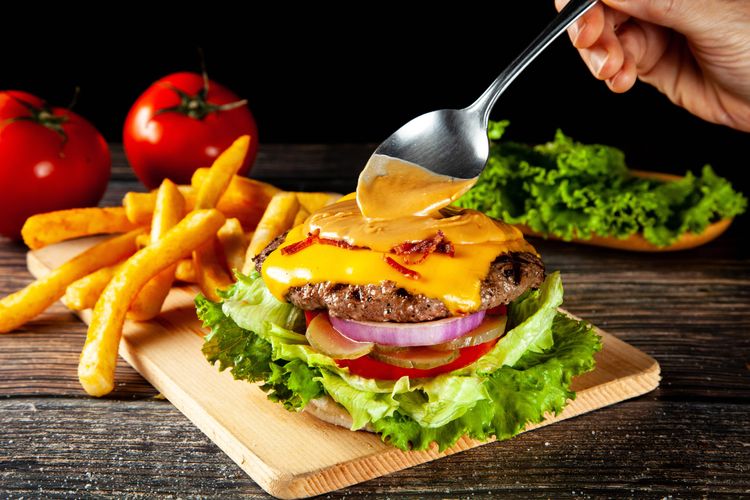 BSB美式餐廳花生醬漢堡。業者提供