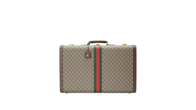 Gucci Savoy GG緹花手提旅行箱，21萬1300元。品牌提供