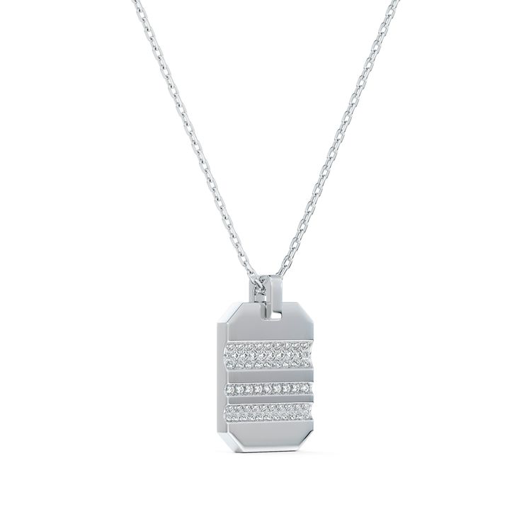 RVL 18K白金鑲鑽吊墜項鍊，17萬6000元。品牌提供