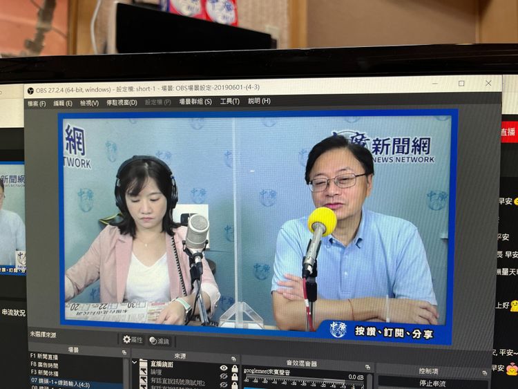 張善政今天（5日）上午前往台北市接受廣播節目專訪。張善政團隊提供