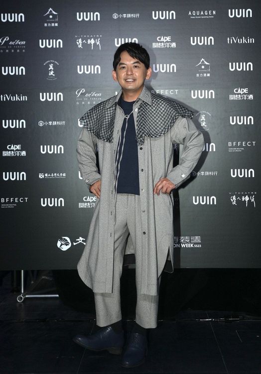 男星黃子佼出席欣賞UUIN 2023春夏大秀。陳明中攝