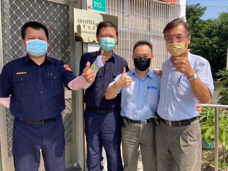 警民合作順利尋獲失蹤老嫗。警方提供