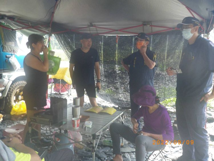 羅東林管處說因該處於野溪行水區，轄區的冬山工作站平時會聯合警方勸離野營民眾，不建議民眾遊憩。羅東林管處提供