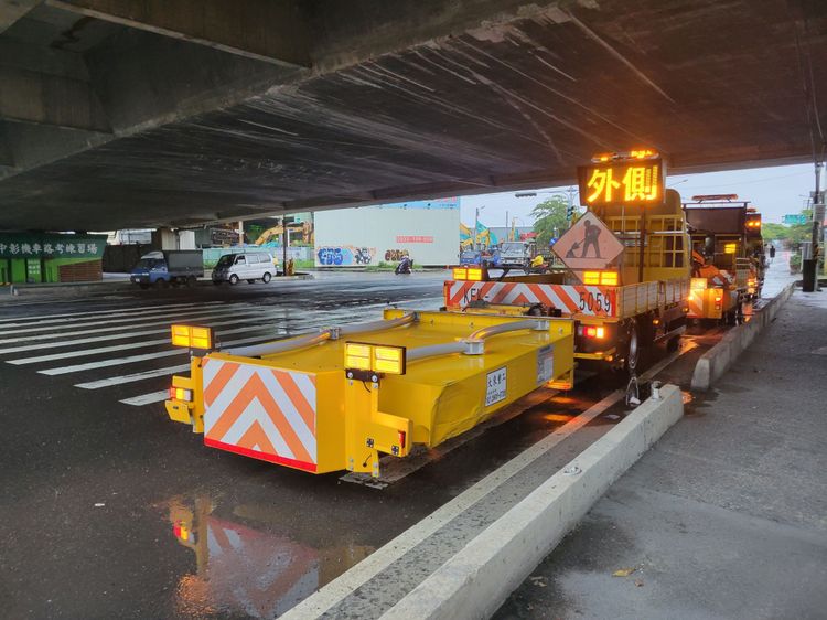 緩撞車將派駐台61、台63、台74三條快速道路使用。台中市交大提供