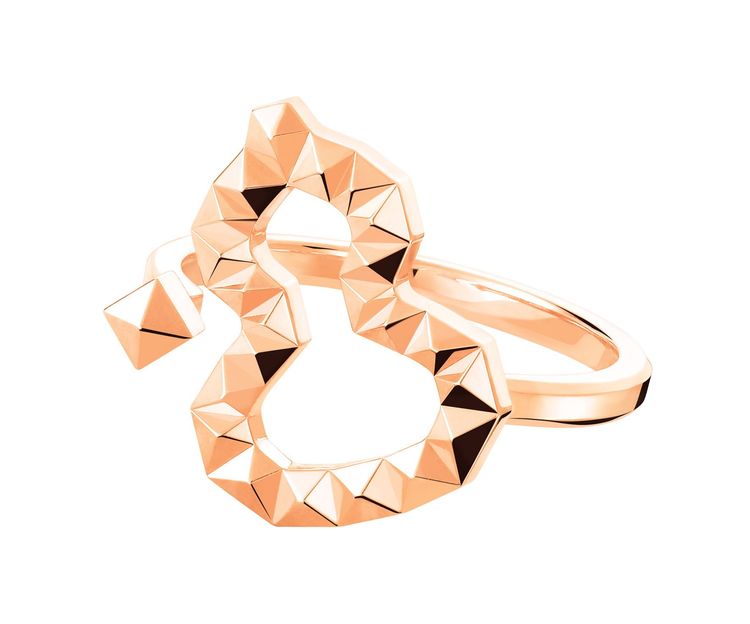 Wulu 18玫瑰金小型戒指，7萬1500元。品牌提供