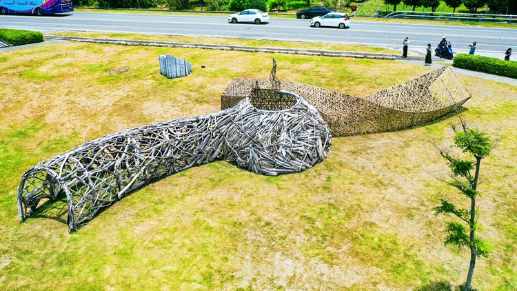 東海岸大地藝術節，張國耀《山海匿境》。古和純攝