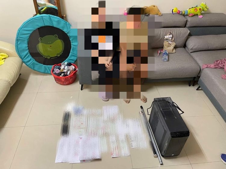 警方查獲本票、球棒等證物。警方提供