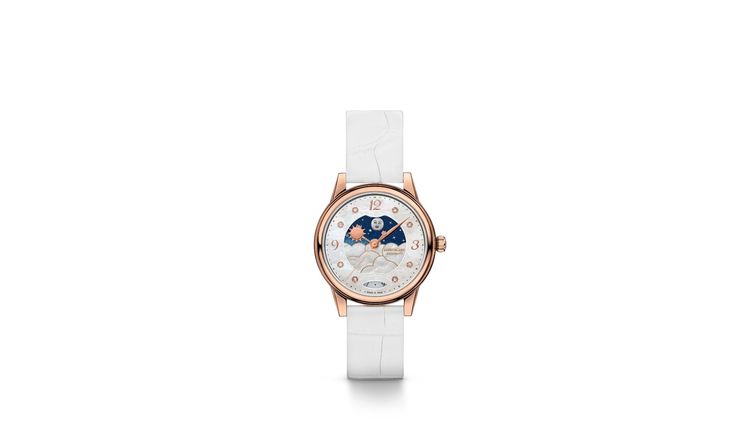 萬寶龍寶曦系列玫瑰金晝夜顯示自動上鍊腕錶（30mm），23萬8700元。品牌提供