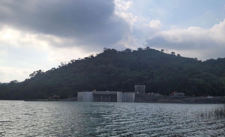 軒嵐諾颱風帶來豪雨，石門水庫預估入流水量約7000萬噸，北水局首次啟用阿姆坪防淤隧道。北水局提供
