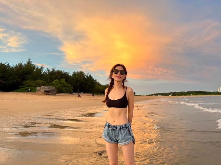 Ella加碼秀老公視角照。翻攝Ella臉書