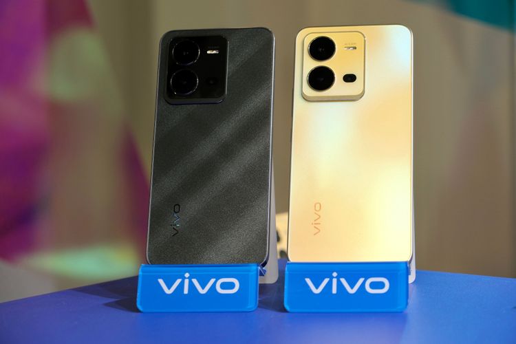 V25 5G則有 「時尚金」、「菱鑽黑」兩色，8GB+128GB建議售價14,990元。陳志淵攝