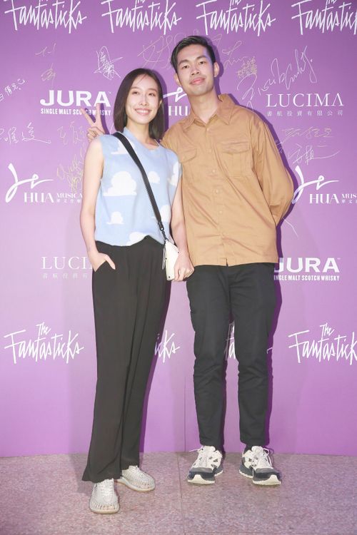 陳大天（右）透露有在慢慢計劃婚事。朱世閎攝