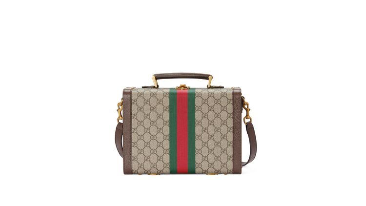 Gucci Savoy GG緹花肩背提箱，12萬9400元。品牌提供
